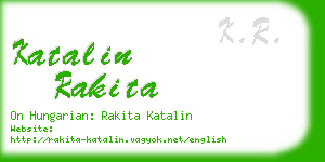 katalin rakita business card